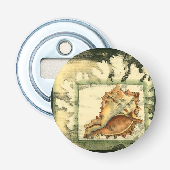 Silhouette Conch Shell Bottle Opener (Front)