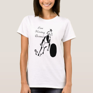 Silhouette Cowgirl Barrel Racing T-Shirt