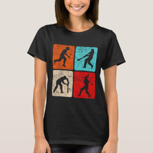 Silhouette Cricket Players T Wicket Stumps Ils Tti T-Shirt