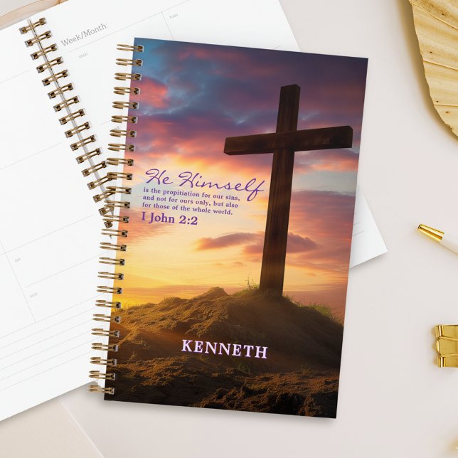 Silhouette Cross Scripture Verse Personalised Planner (Creator Uploaded)