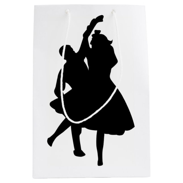 SILHOUETTE DANCERS MEDIUM GIFT BAG (Front)