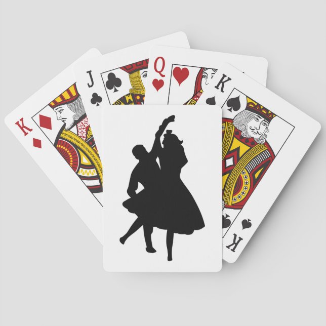 SILHOUETTE DANCERS PLAYING CARDS (Back)