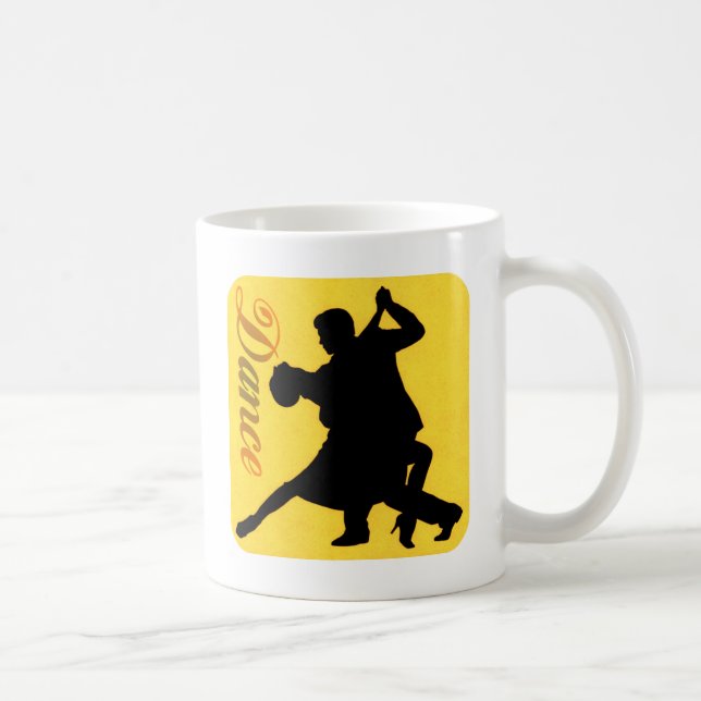 Silhouette Dancing Couple Coffee Mug (Right)