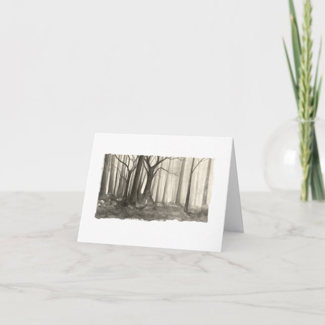 Silhouette Forest Card (Front)