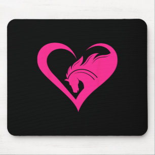 Silhouette Horse Barrel Racing Horseback Riding De Mouse Pad