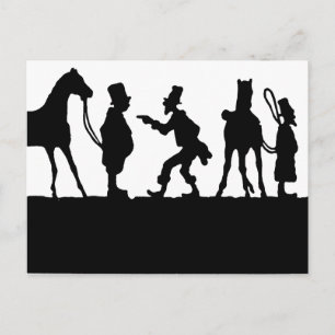 Silhouette: Horse Dealer Postcard