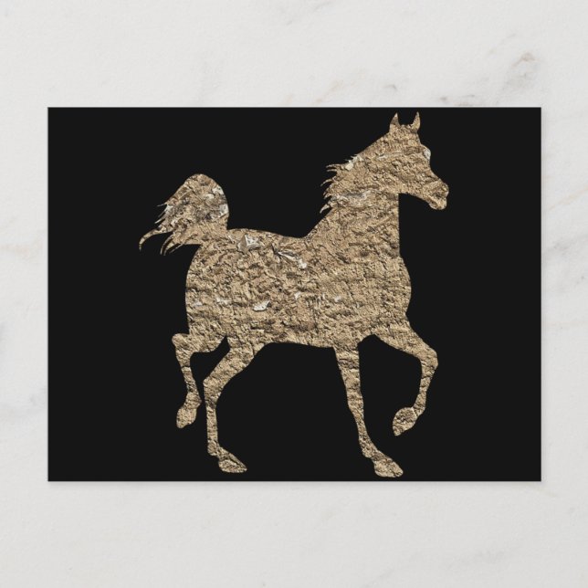 silhouette horse postcards (Front)