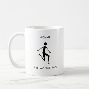 Silhouette Kenyan Athlete Coffee Mug