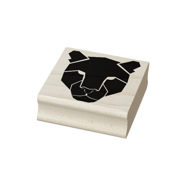 silhouette leopard art stamp (Stamp)