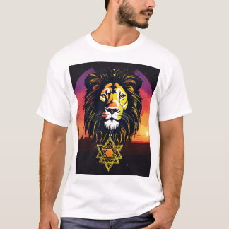 "Silhouette Lion Head T-Shirt – Bold & Powerful ''