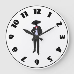 Silhouette Mariachi Clock