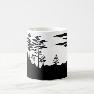 Silhouette Monochrome landscape Coffee Mug