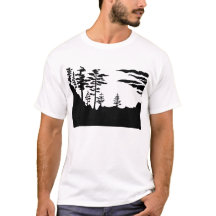 Silhouette Monochrome landscape