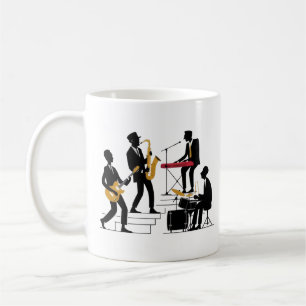 Silhouette Music Band Coffee Mug