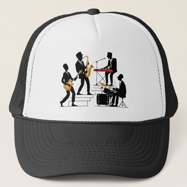 Silhouette Music Band Hat (Front)