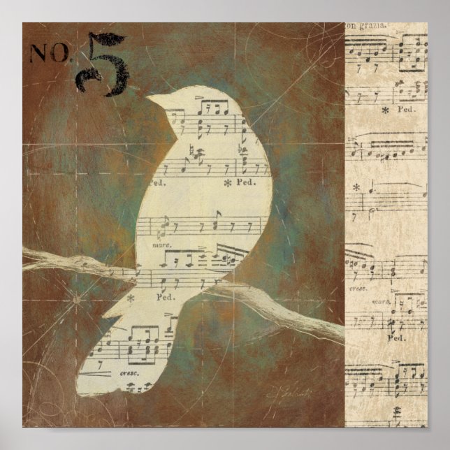 Silhouette of a Bird Poster (Front)