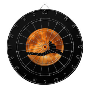 Silhouette of a Black Cat in a Tree Dart Board