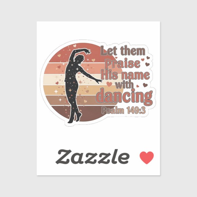 Silhouette of a dancer - Psalm based design (Sheet)
