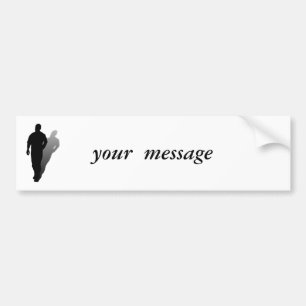 Silhouette of a Man Bumper Sticker