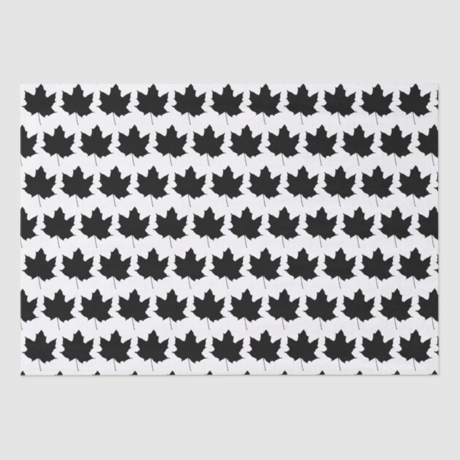 Silhouette of a maple leaf tissue paper (Front)