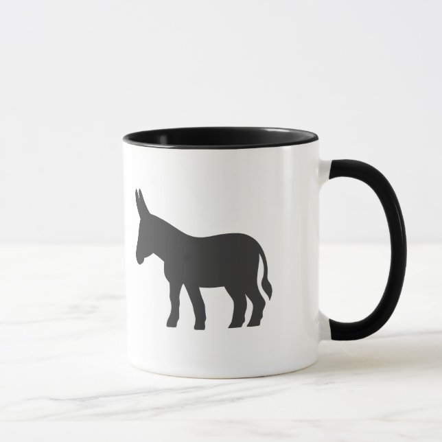 Silhouette of a mule mug (Right)