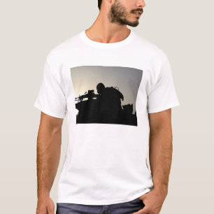 Silhouette of a Squad Automatic Weapon gunner T-Shirt