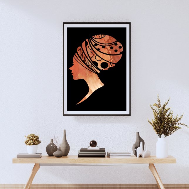 Silhouette Of An African Woman Poster (Creator Uploaded)