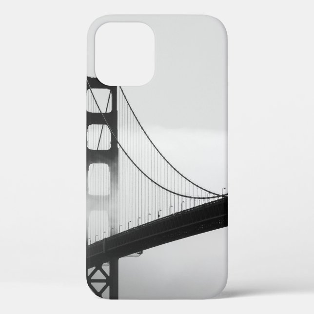 SILHOUETTE OF BRIDGE COVERED BY MIST Case-Mate iPhone CASE (Back)
