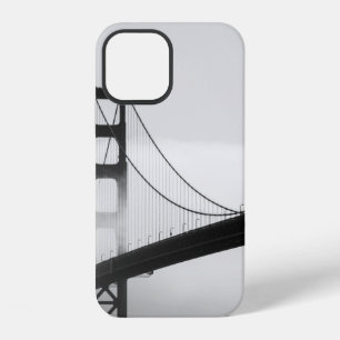 SILHOUETTE OF BRIDGE COVERED BY MIST iPhone 12 CASE