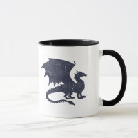 Silhouette of dragon - Choose background colour