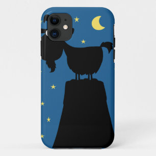 Silhouette of Goat on Mountain iPhone 11 Case