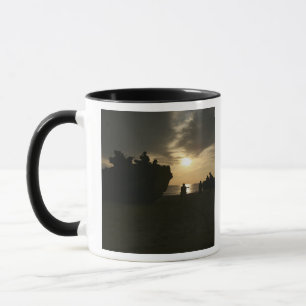 Silhouette of Marines Mug