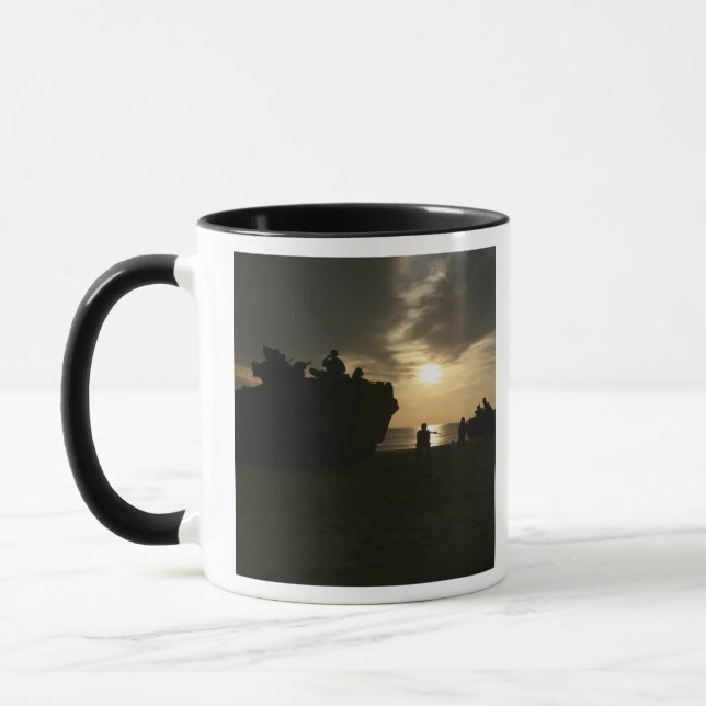 Silhouette of Marines Mug (Left)