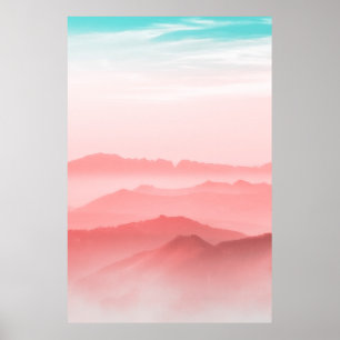 SILHOUETTE OF MOUNTAIN POSTER