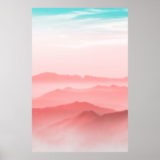 SILHOUETTE OF MOUNTAIN POSTER (Front)
