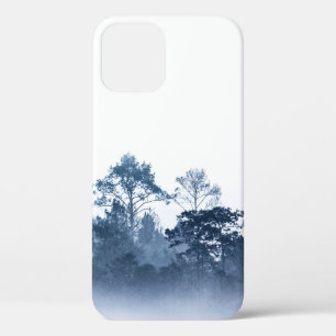 silhouette of multiple layers tropical rain forest iPhone 12 case