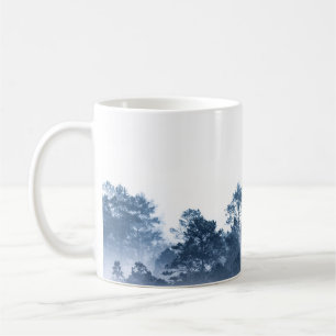 silhouette of multiple layers tropical rain forest coffee mug