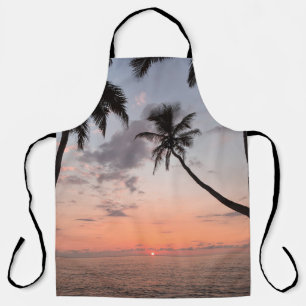 SILHOUETTE OF PALM TREE DURING GOLDEN HOUR APRON