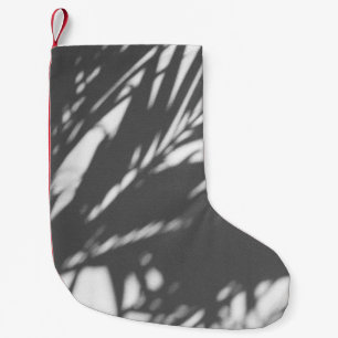 Silhouette of palm tree small christmas stocking