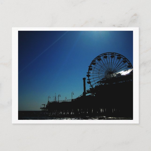 Silhouette of Pier Postcard (Front)