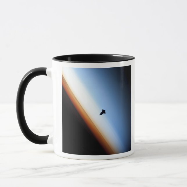 Silhouette of space shuttle Endeavour Mug (Left)
