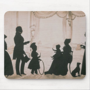 Silhouette of the Camsie Family of Mouse Pad