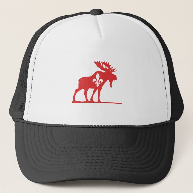 Silhouette of the moose - Choose background colour Trucker Hat (Front)