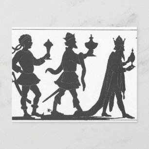Silhouette of the Three Kings Postcard