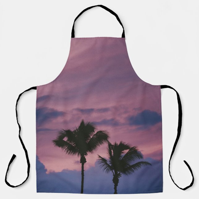 Silhouette of tree during sunset apron (Front)