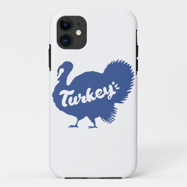 Silhouette of turkey - Choose background colour Case-Mate iPhone Case (Back)