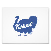 Silhouette of turkey - Choose background colour