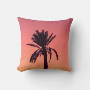Silhouette photography of palm tree cushion