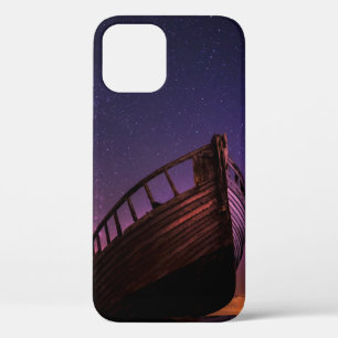 SILHOUETTE PHOTOGRAPHY OF SAILING BOAT ON BODY OF iPhone 12 CASE