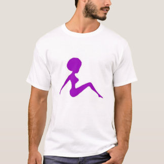 silhouette purple T-Shirt